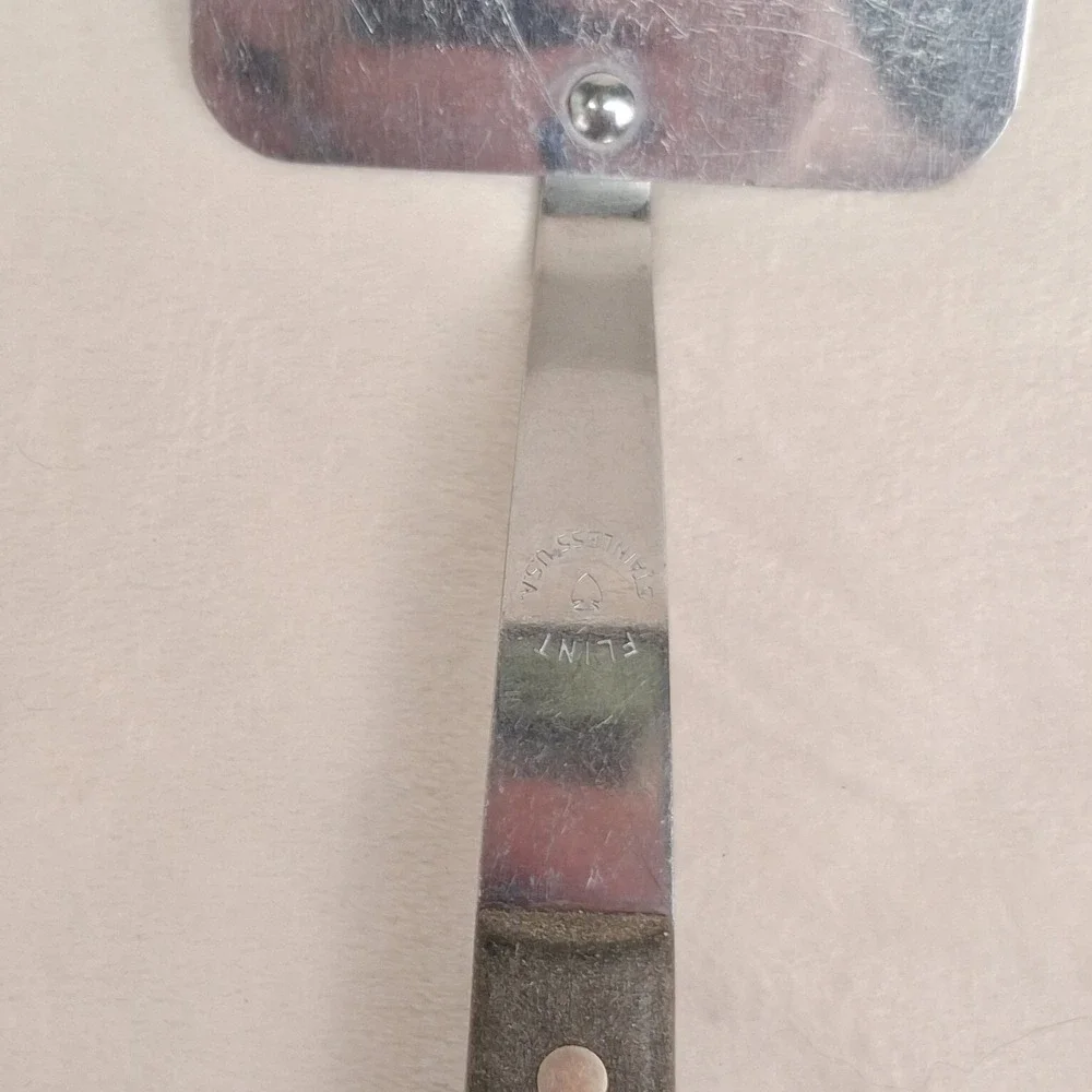 Vintage Flint Arrowhead Slotted Spatula USA  Mid Century Some Read